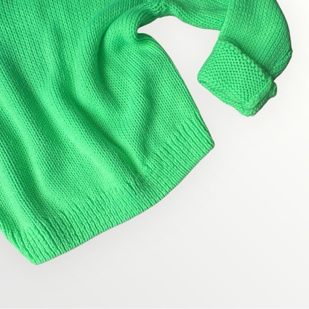 Neon Green V-Neck Sweater – Victoria’s Secret PINK Med - Picture 7 of 11